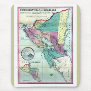 1856 Government Map of Nicaragua by A.H. Jocelyn Mousepad