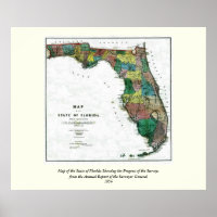 1856 Karte des Staat Florida durch Kolumbus Gezeic