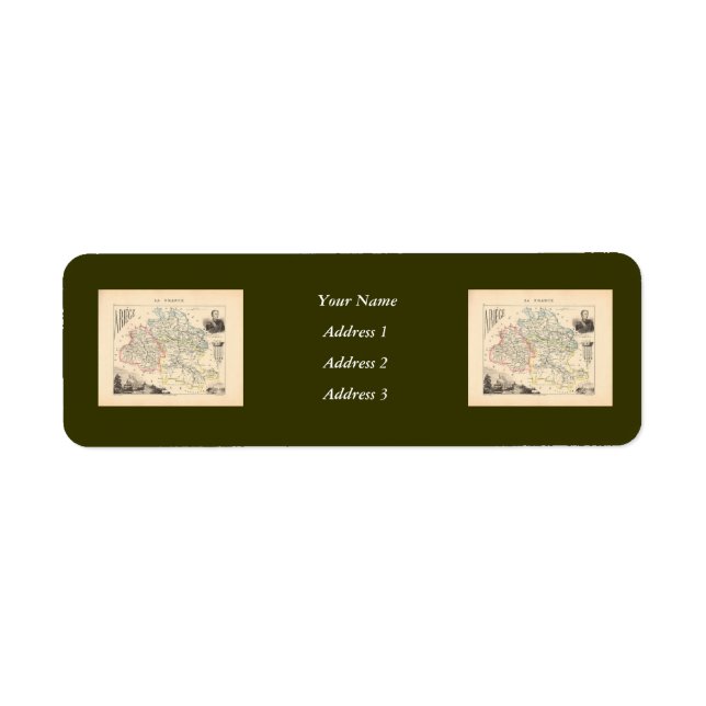 1858 Map of Ariege Department, Frankreich (Vorne)
