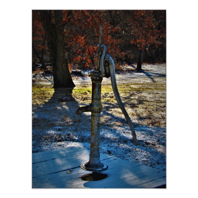 "1858 Wasserpumpe" Fotodruck (Vorne)