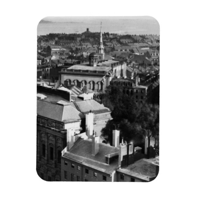 1859: Blick auf Boston nach Süden Magnet (Vertikal)