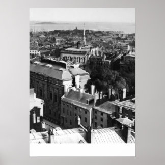 1859: Blick auf Boston nach Süden Poster