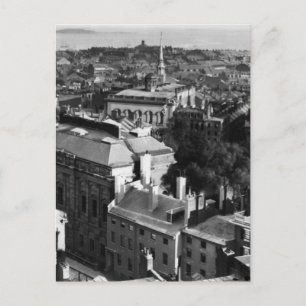 1859: Blick auf Boston nach Süden Postkarte