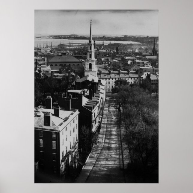 1859: Blick auf Boston vom Staat House Poster (Vorne)