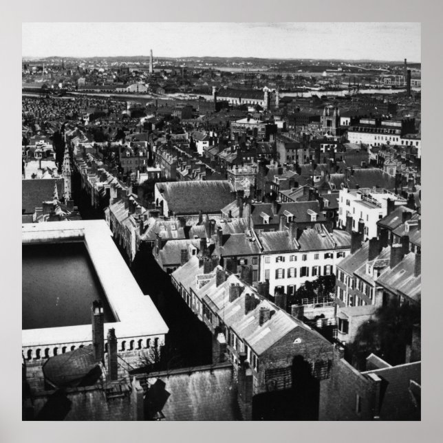 1859: Die Stadt Boston, Massachusetts Poster (Vorne)