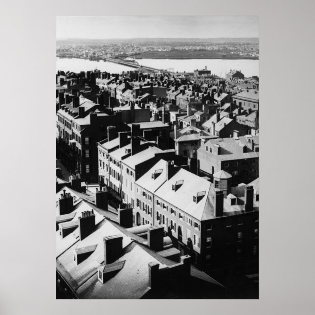 1859: Die Stadt Boston, Massachusetts Poster (Vorne)