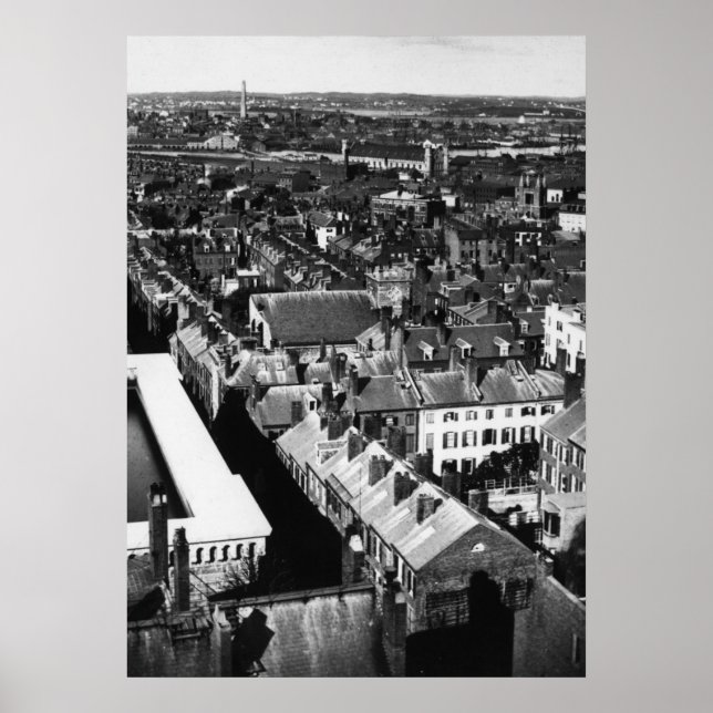 1859: Die Stadt Boston, Massachusetts Poster (Vorne)