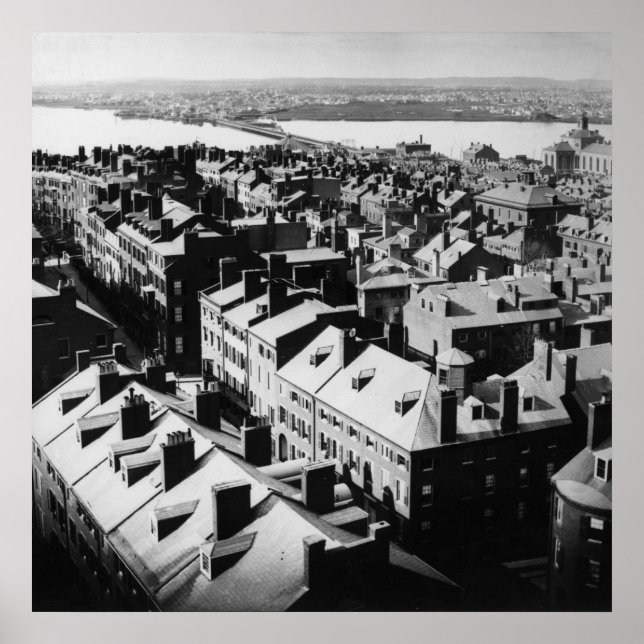 1859: Die Stadt Boston, Massachusetts Poster (Vorne)