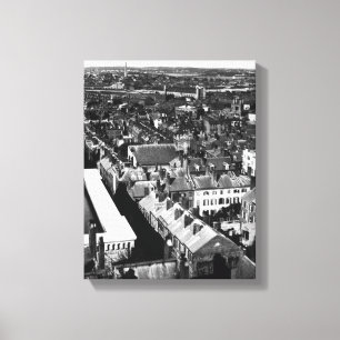 1859: Die Stadt von Boston, Massachusetts Leinwanddruck