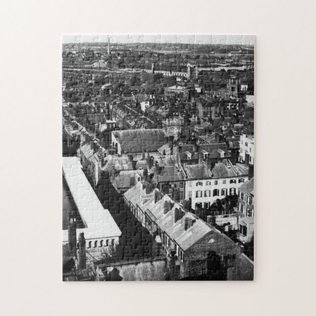 1859:  Die Stadt von Boston, Massachusetts Puzzle (Vertikal)