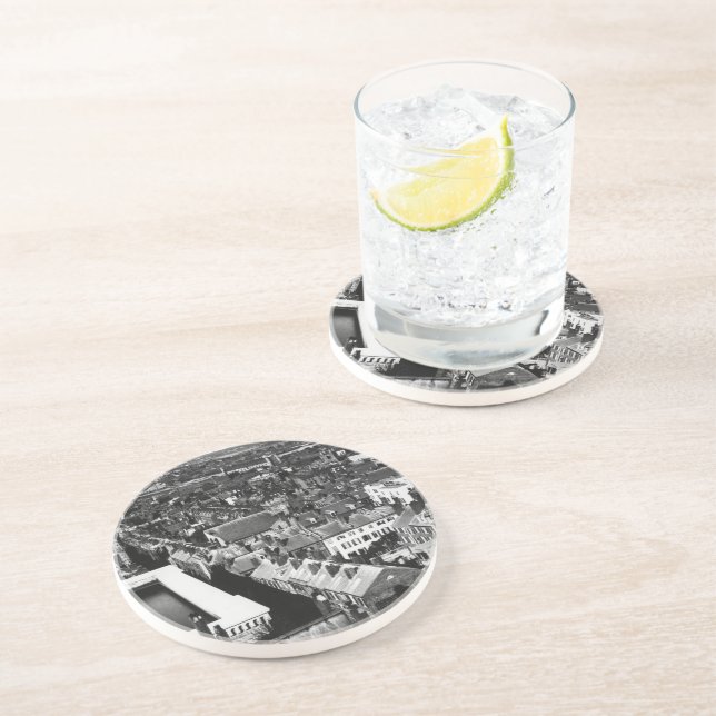 1859:  Die Stadt von Boston, Massachusetts Sandstein Untersetzer (Seite)