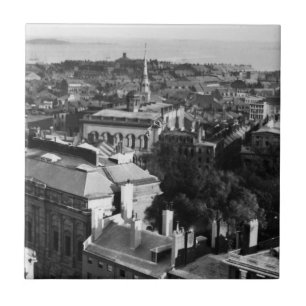 1859: Eine Ansicht von Boston schauend Süd Fliese