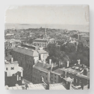 1859:  Eine Ansicht von Boston schauend Süd Steinuntersetzer