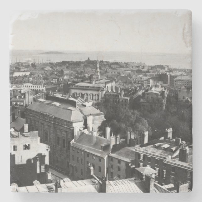 1859:  Eine Ansicht von Boston schauend Süd Steinuntersetzer (Vorderseite)