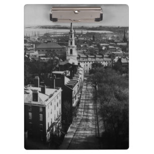 1859:  Eine Ansicht von Boston vom Staats-Haus Klemmbrett