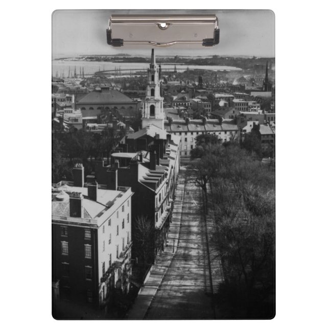 1859:  Eine Ansicht von Boston vom Staats-Haus Klemmbrett (Vorderseite)