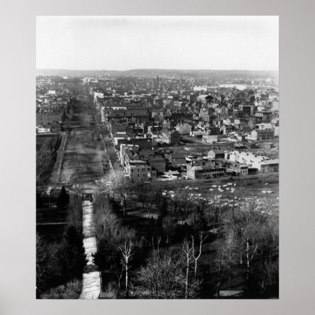 1859: Washington, D.C., die Hauptstadt der USA Poster (Vorne)