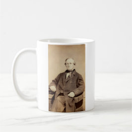 1860er-Jahre Mann mit Glasaugen-Kaffeekaffee-Tasse Kaffeetasse