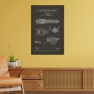 1862 US 36836 - Gatling Gun Poster