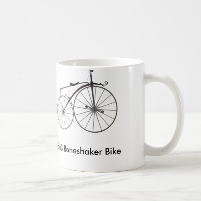 1863 Boneshaker Bike Tasse (Rechts)