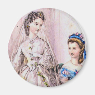 1863 Viktorianisch Bride Magnet