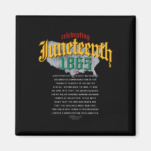 1865 Afrikanische Amerikanische Landkarte Bla Magnet