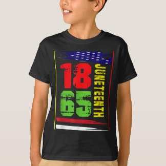 1865 afrikanische Männer Frauen lustiger Juneteent T-Shirt