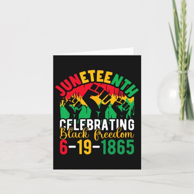 1865 - Afrikanischer Feiertag Karte (Vorderseite)