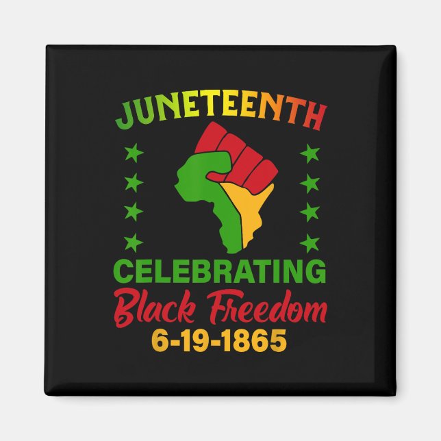 1865 - Afrikanischer Feiertag Magnet (Vorne)