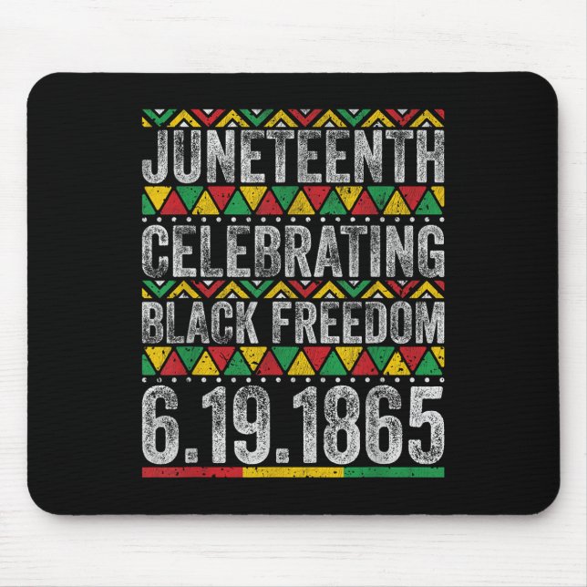 1865 - Afrikanischer Feiertag Mousepad (Vorne)