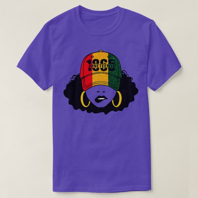 1865 Celebrate Black Girl Magic Melanin T-Shirt (Design vorne)