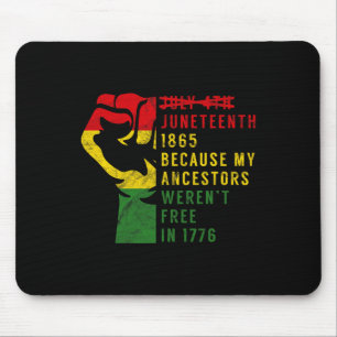 1865 Emanzipationstag Freiheit Schwarzer Pri Mousepad