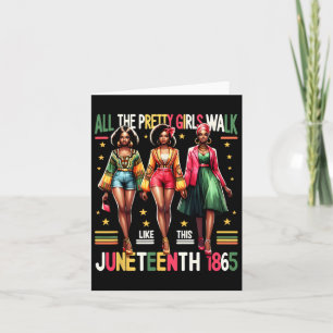 1865 feiert Black Women 1865 Freedom Cele Karte