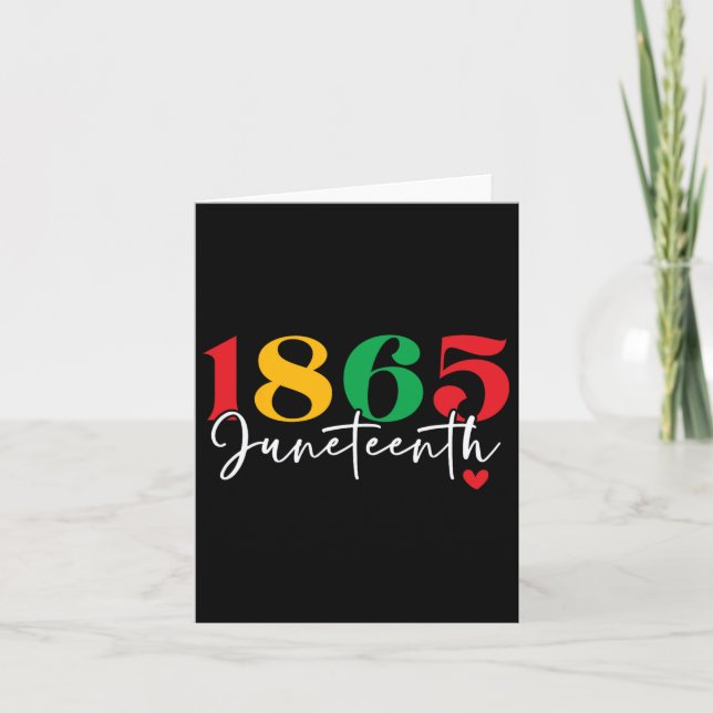 1865 Feiertag der schwarzen Geschichte Karte (Vorderseite)