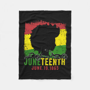 1865 Frauen 19 Afro Girl Independence Day Fleecedecke