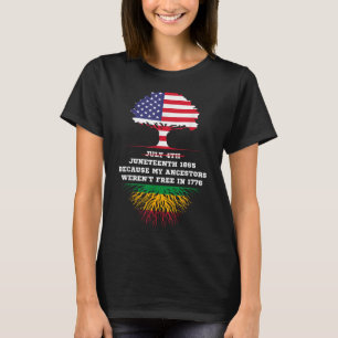 1865 Freiheit Tag Meine Vorfahren nicht frei T-Shirt