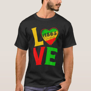 1865 Freiheitstag Afrikanische schwarze Geschichte T-Shirt