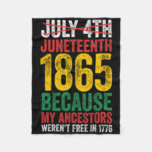 1865 ist der Tag der Freiheit. Waren meine Vorfahr Fleecedecke