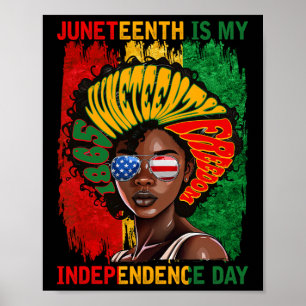 1865 ist mein Unabhängigkeitstag Amerikanische Fla Poster