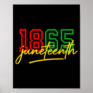 1865 Juneteenth feiert afroamerikanische Freiheit Poster