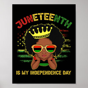 1865. Juni ist mein Unabhängigkeitstag Frauen Kind Poster