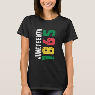 1865 Schwarzer Freiheitstag Afrikas T-Shirt