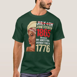 1865: Unabhängigkeitstag für Mädchen  T-Shirt