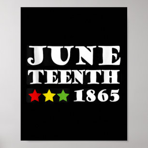 1865 Unabhängigkeitstag Kinder Jungen Afrikanisch Poster
