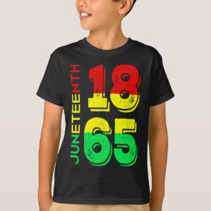 1865 Unabhängigkeitstag Schwarzer Stolz T-Shirt