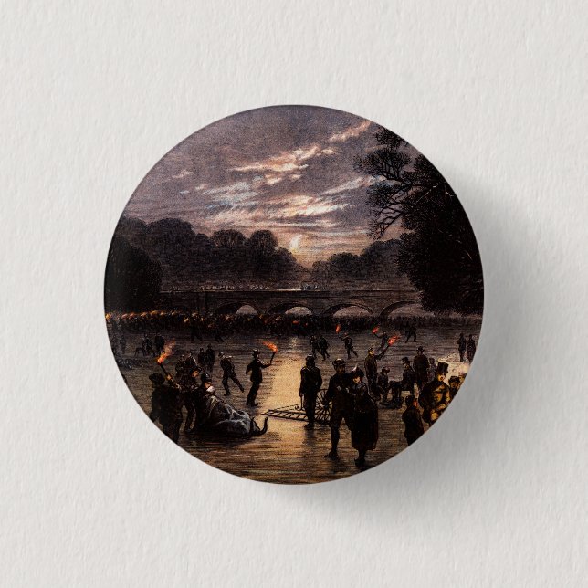 1870 Ice Skaten in London Button (Vorderseite)
