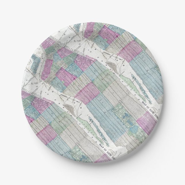 1870 Karten-New- York CityCentral Park Pappteller (Vorderseite)