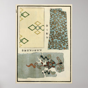 1871 Antikes Chinesisches Qing-Dynastie-Druck Poster