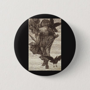 1871 Odin, Nordgott der Weisheit Button