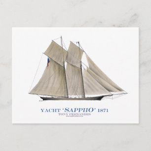 1871 Sappho Postkarte